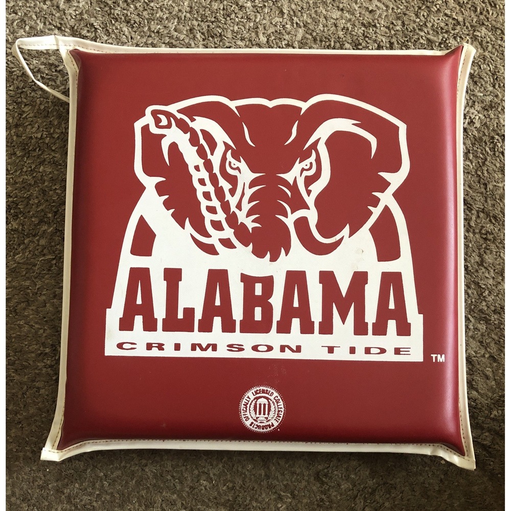 Vintage University of Alabama Stadium Seat Red Cushion Elephant Logo/Roll Tide